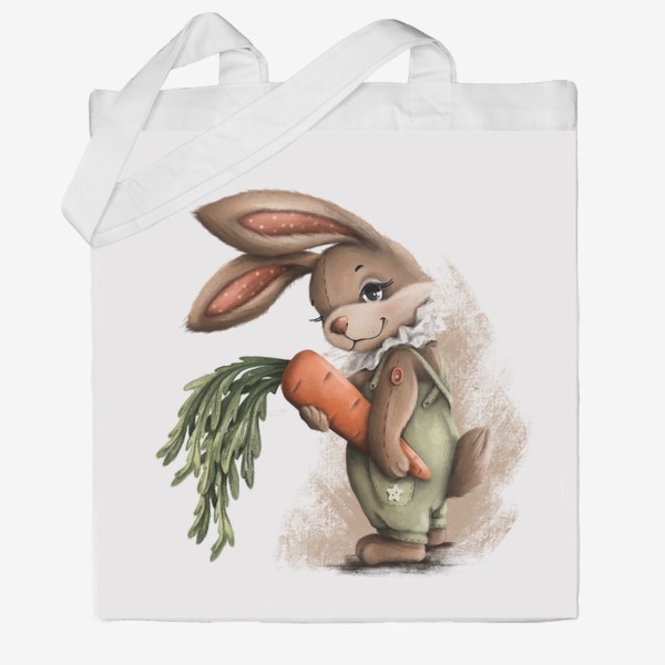 Сумка хб «Заяц с морковкой »