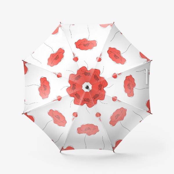 Зонт «"Красный мак"»