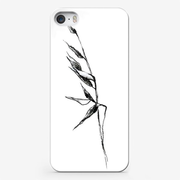 Чехол iPhone «Скетч травяного растения »