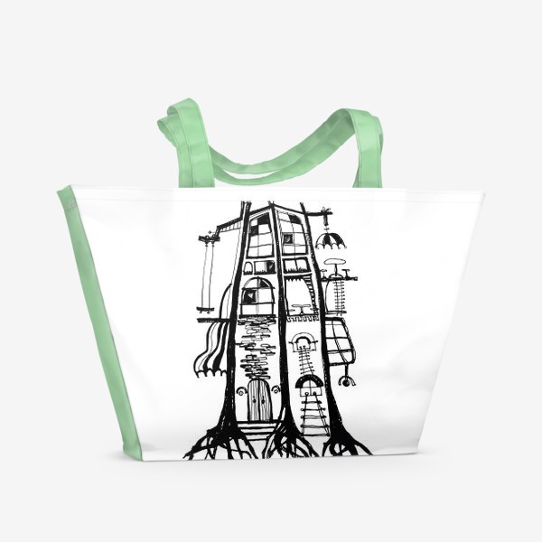 Пляжная сумка «дереводом»