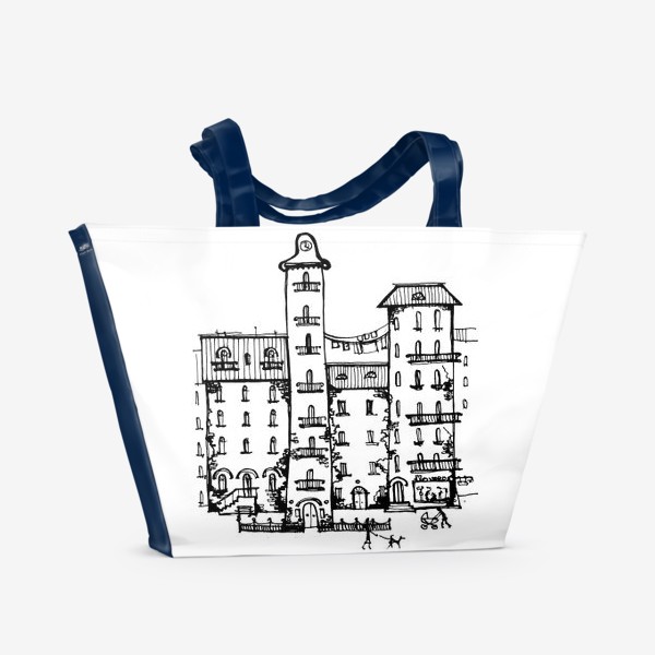 Пляжная сумка «город»
