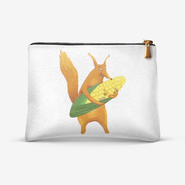 Косметичка «Белка держит кукурузу»