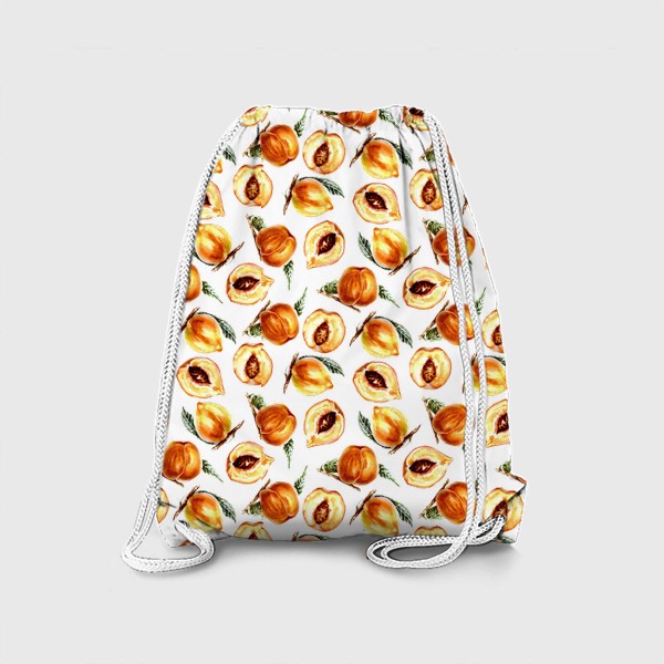 Рюкзак «Сочные персики паттерн»