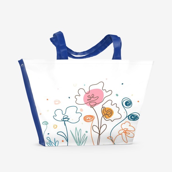 Пляжная сумка «"Цветы"»