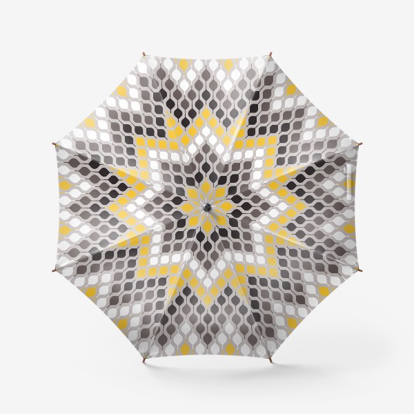 Зонт «Винтажный рисунок, геометрический узор, градиент цвета»