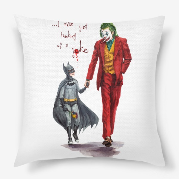 Подушка «Джокер и бэтмен»
