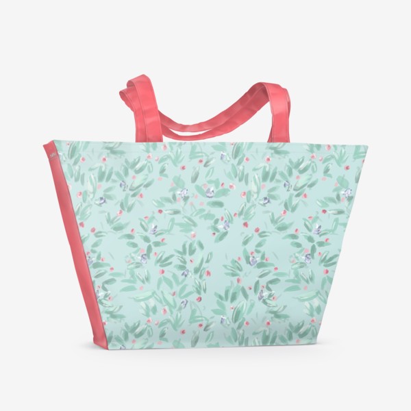 Пляжная сумка «Абстрактные розочки»