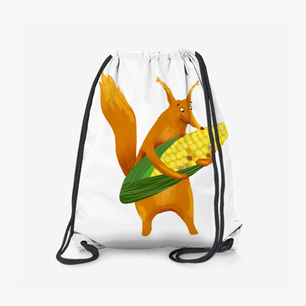 Рюкзак «Белка держит кукурузу»