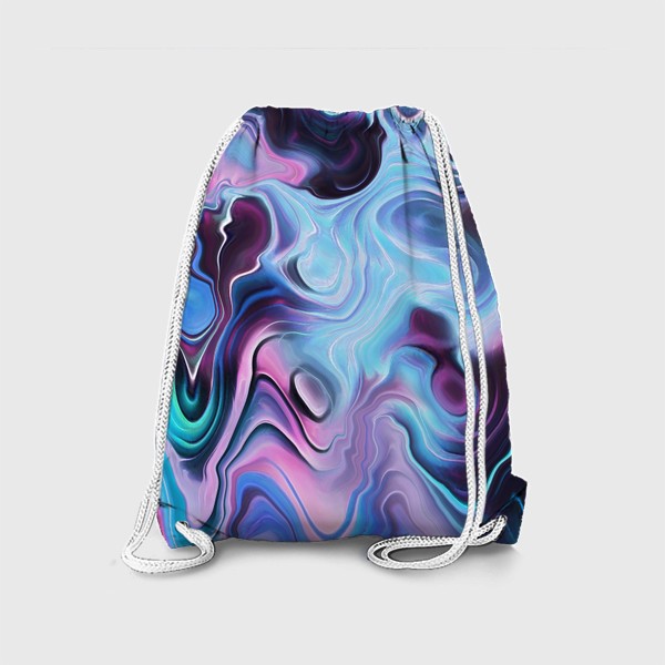 Рюкзак «Разноцветные абстрактные мраморные волны»