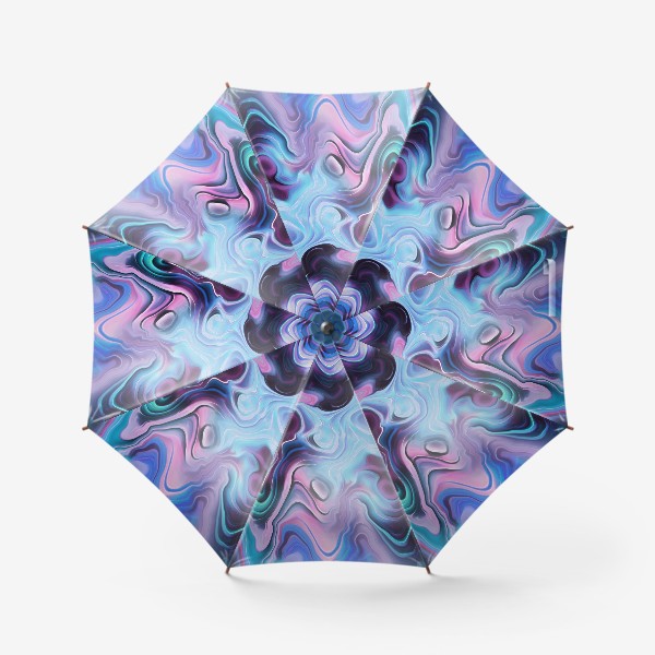 Зонт «Разноцветные абстрактные мраморные волны»
