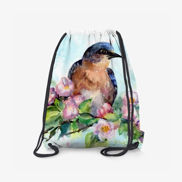 Рюкзак «птица в цветах»