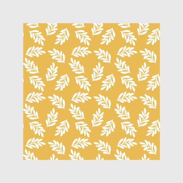 Скатерть «Листья на желтом фоне»