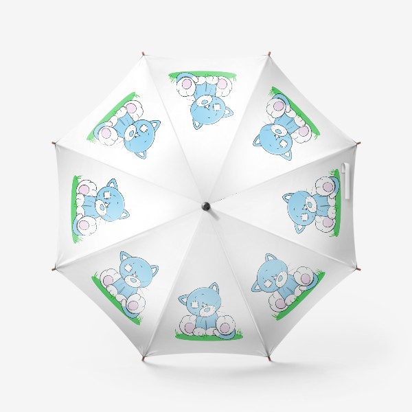 Зонт «Котик на полянке»
