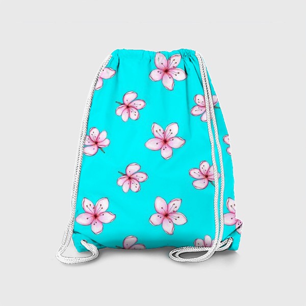 Рюкзак «Цветы на голубом»