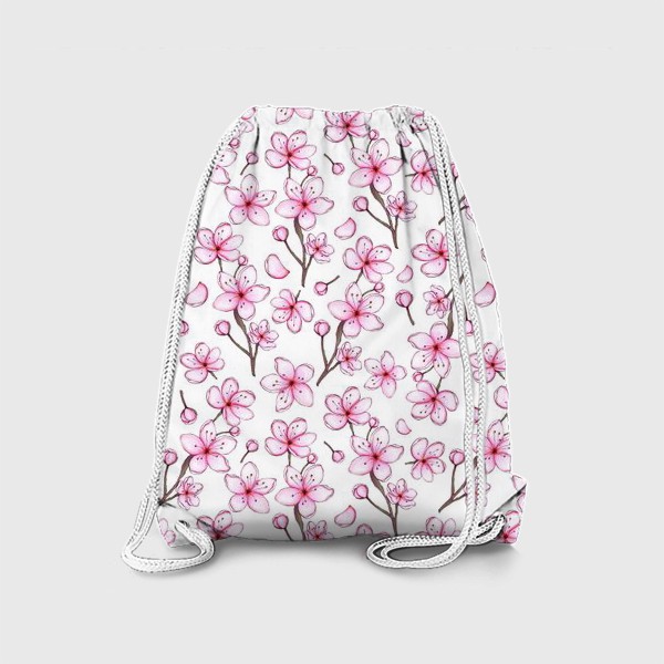 Рюкзак «Цветы на белом»