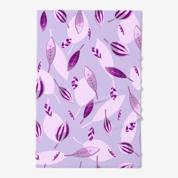 Полотенце «Фиолетовые листья»