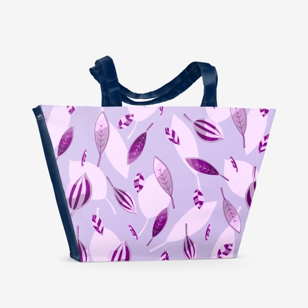 Пляжная сумка «Фиолетовые листья»