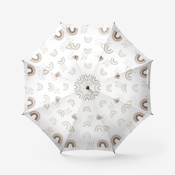 Зонт «Бохо радуга. Абстрактная радуга»