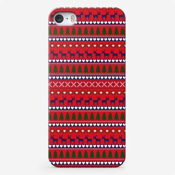 Чехол iPhone «Рождественские олени»