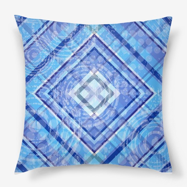 Подушка «Синий квадрат»