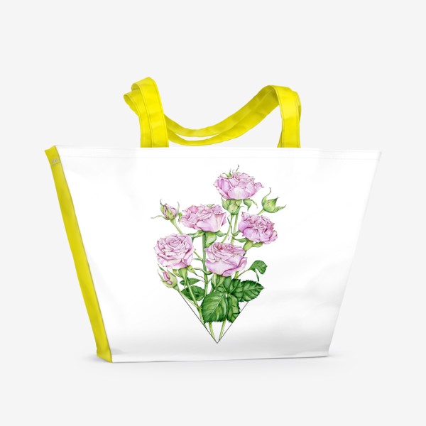 Пляжная сумка «Букет роз»