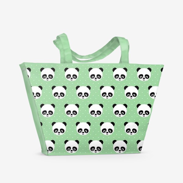 Пляжная сумка «Паттерн Панда»