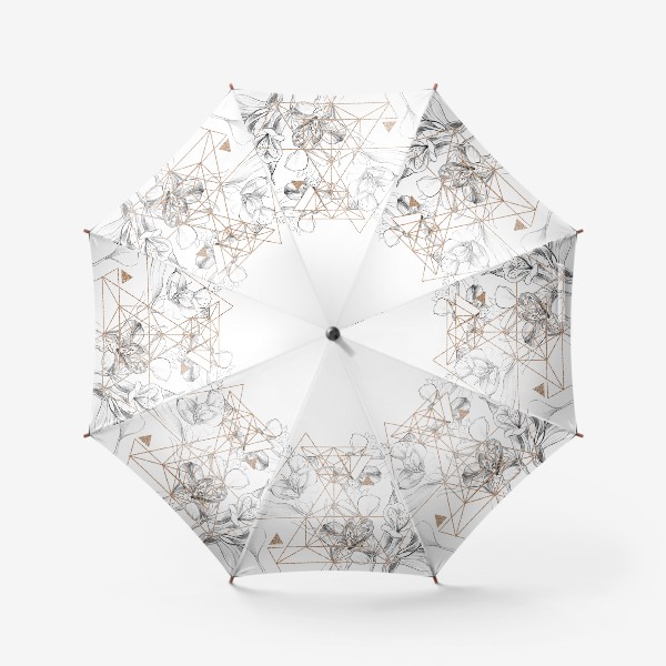 Зонт «Лилии и  геометрия»