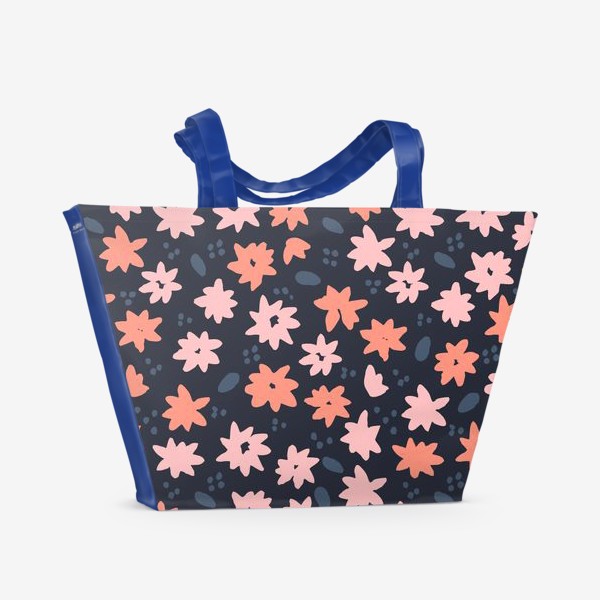 Пляжная сумка «Летний цветочный узор»