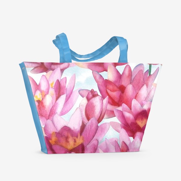 Пляжная сумка «Водяные лилии»