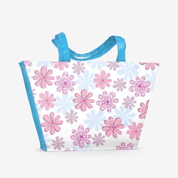 Пляжная сумка «Нежные розовые цветы»