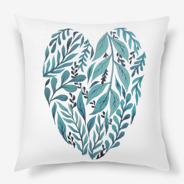 Подушка «Синее сердце»