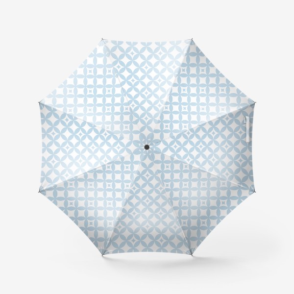Зонт «голубой геометрический узор»