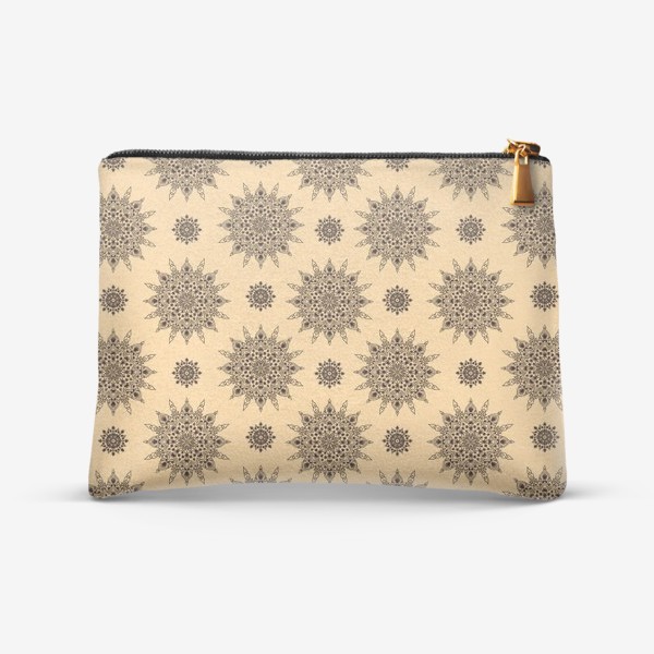Косметичка «Brown And Beige Oriental Pattern»