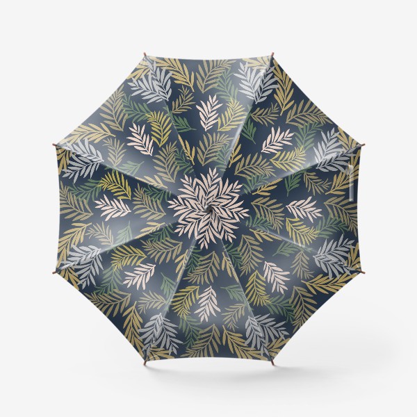 Зонт «Ветки на синем фоне»