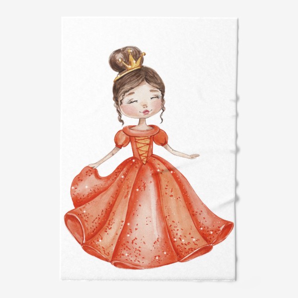 Полотенце «Принцесса в оранжевом платье»