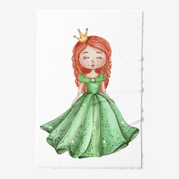 Полотенце «Принцесса в зеленом платье»