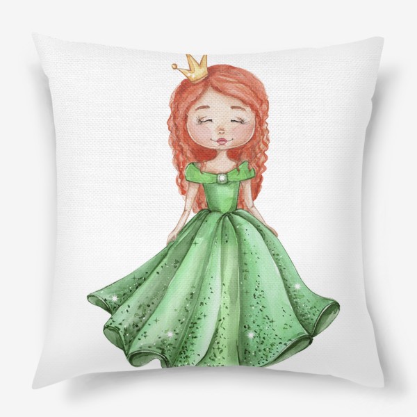 Подушка «Принцесса в зеленом платье»