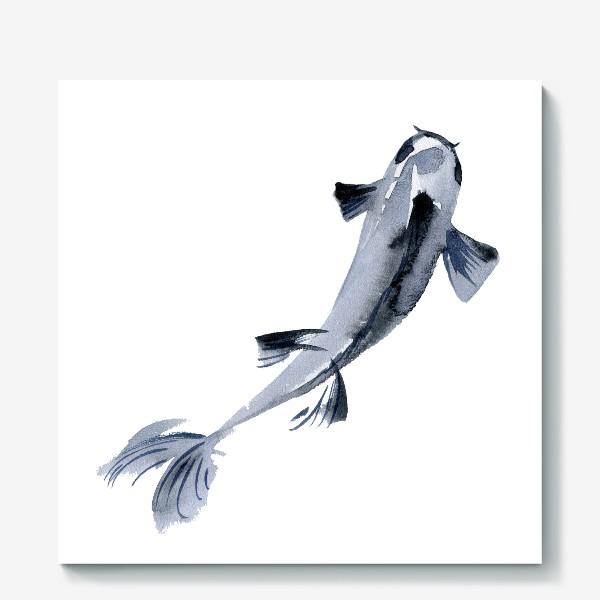 Холст «Акварельная рыбка»