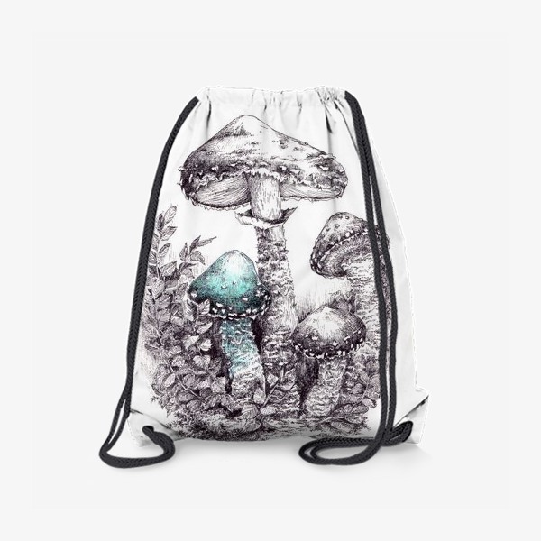 Рюкзак «Зеленый гриб. Грибы»