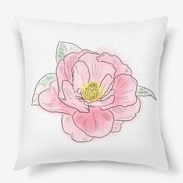 Подушка «Розовый цветок»