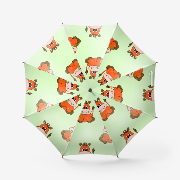 Зонт «Оранжевые коровки»