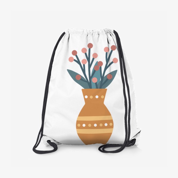 Рюкзак «Цветы в оранжевой вазе»
