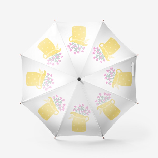 Зонт «Тюльпаны в вазочке»