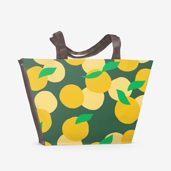 Пляжная сумка «паттерн с апельсинами»