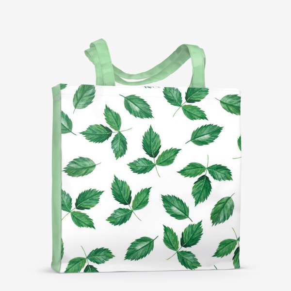 Сумка-шоппер «Узор с зеленью»