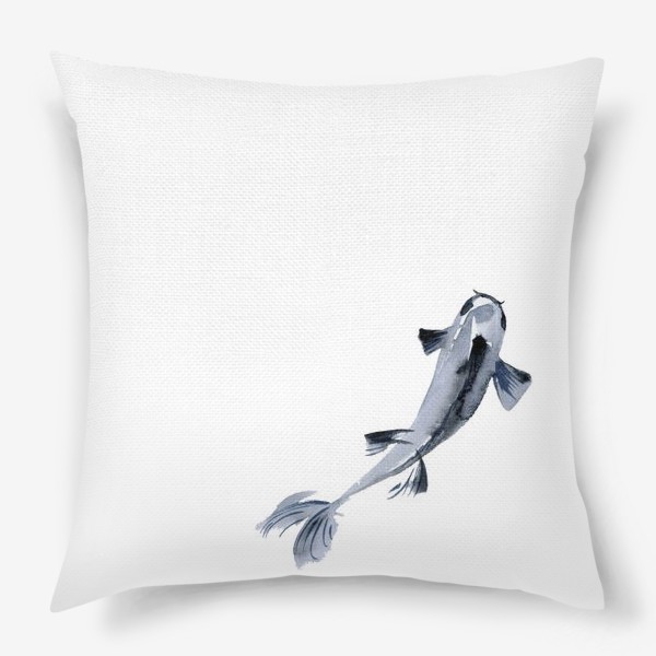 Подушка «Акварельная рыбка»