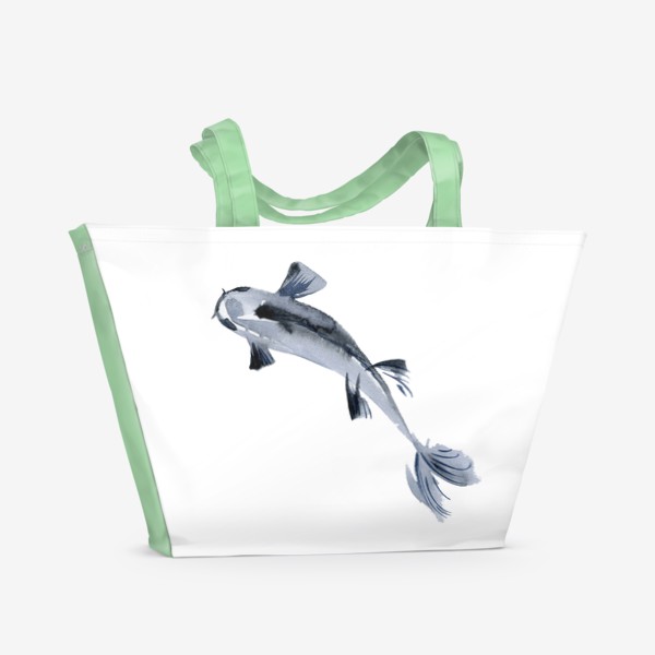 Пляжная сумка «Акварельная рыбка»