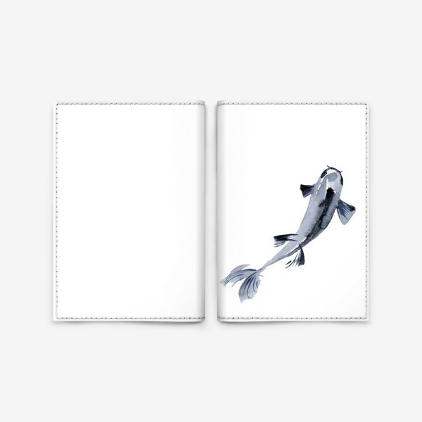 Обложка для паспорта «Акварельная рыбка»