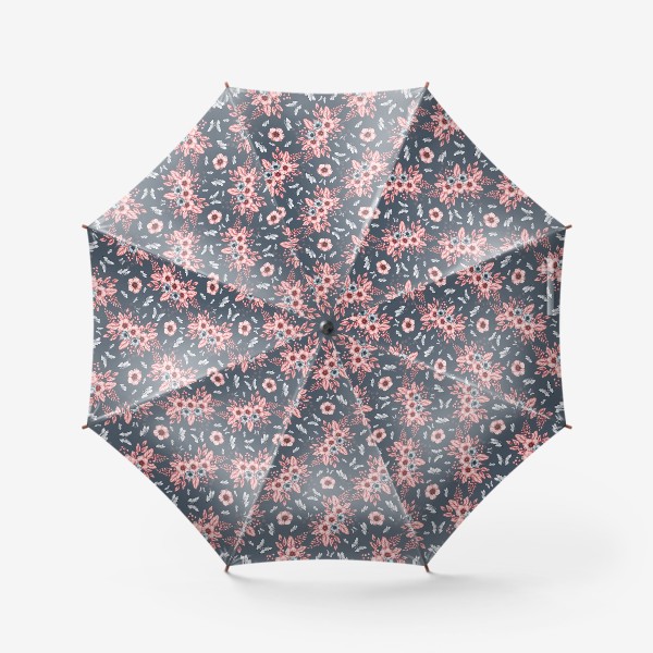 Зонт «Паттерн "Цветы и Бабочки"»