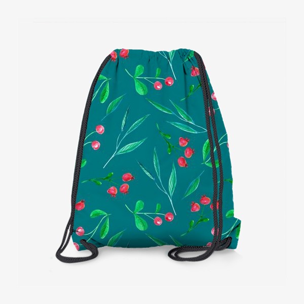 Рюкзак «Паттерн с лесными ягодами »